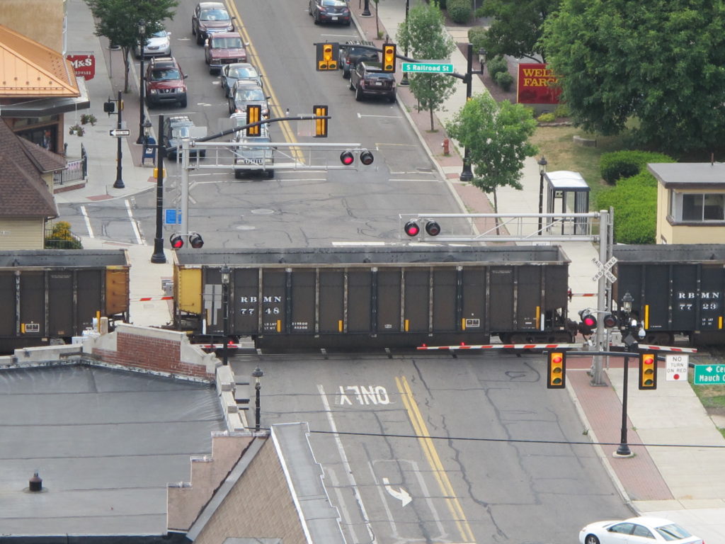 Stalled Train on Tracks