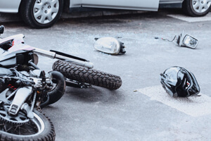 A motorcycle accident with a car can take a while to settle. 